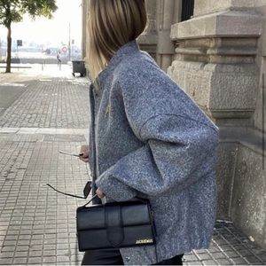 LAST ONE Zara Oversized Pocket Bomber Jacket M-L